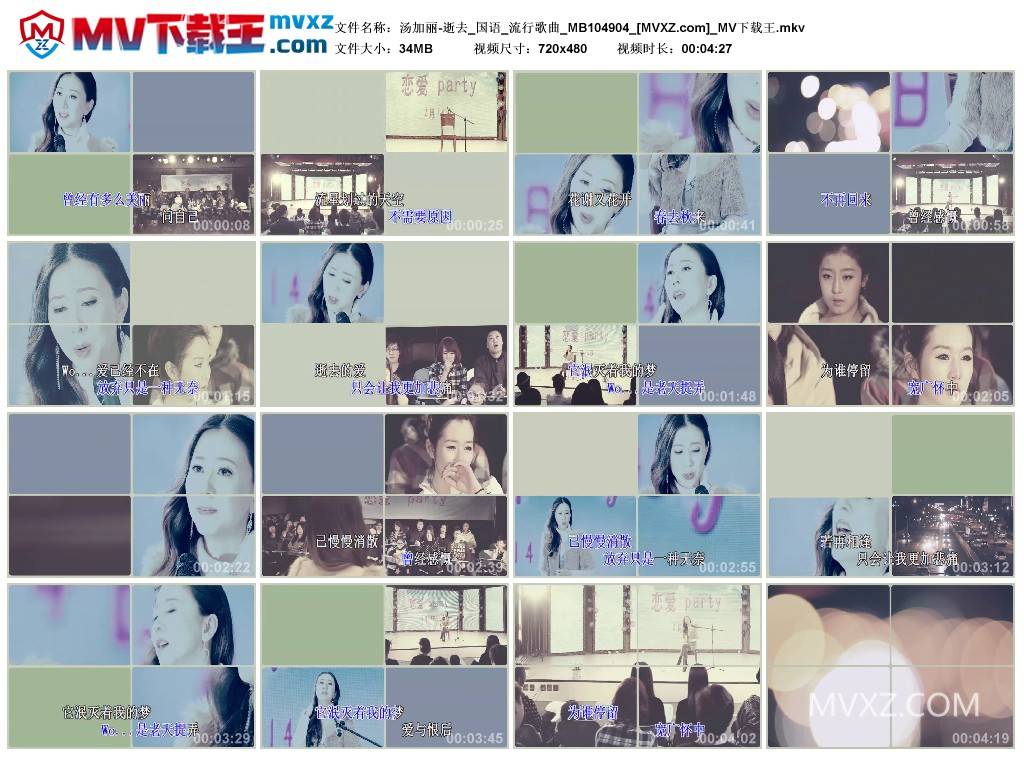 汤加丽-逝去_国语_流行歌曲_MB104904